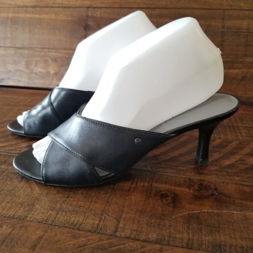 Rockport Adiprene by Adidas Black Heels‎ 8 Leather